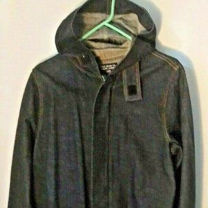 Vintage Ralph Lauren Hooded Car Coat Denim Sz M